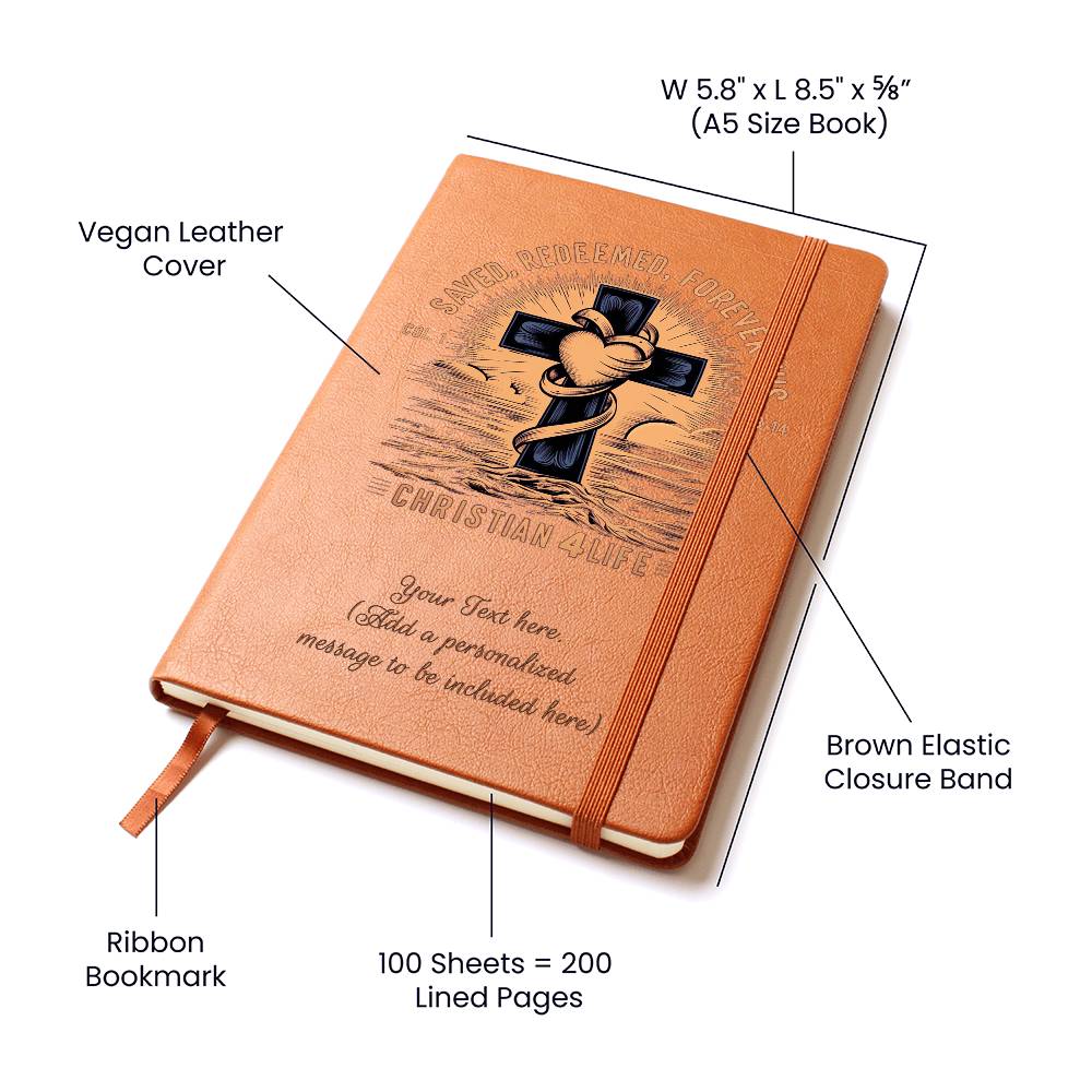 Personalized ’Saved Redeemed Forever His’ Christian Journal - Journals