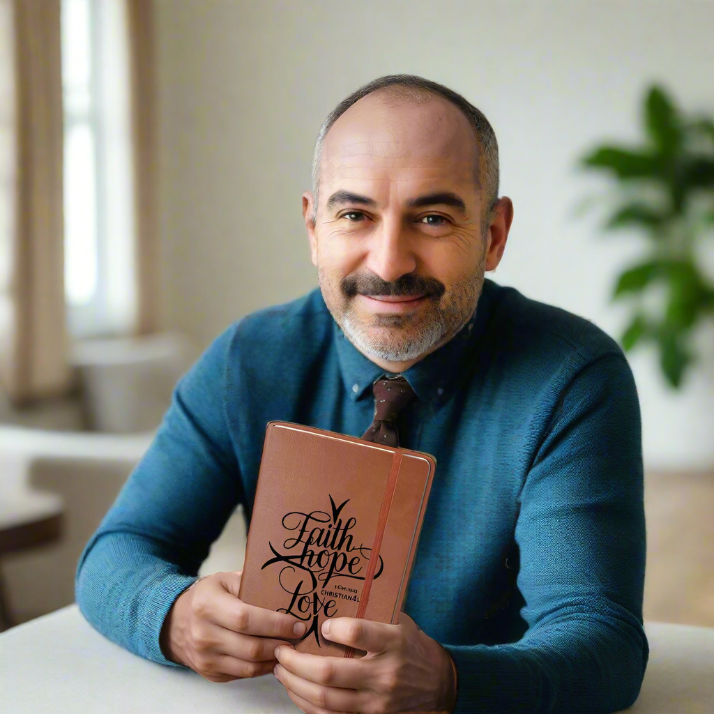 ’Faith Hope Love’ Vegan Leather Christian Journal - Journals