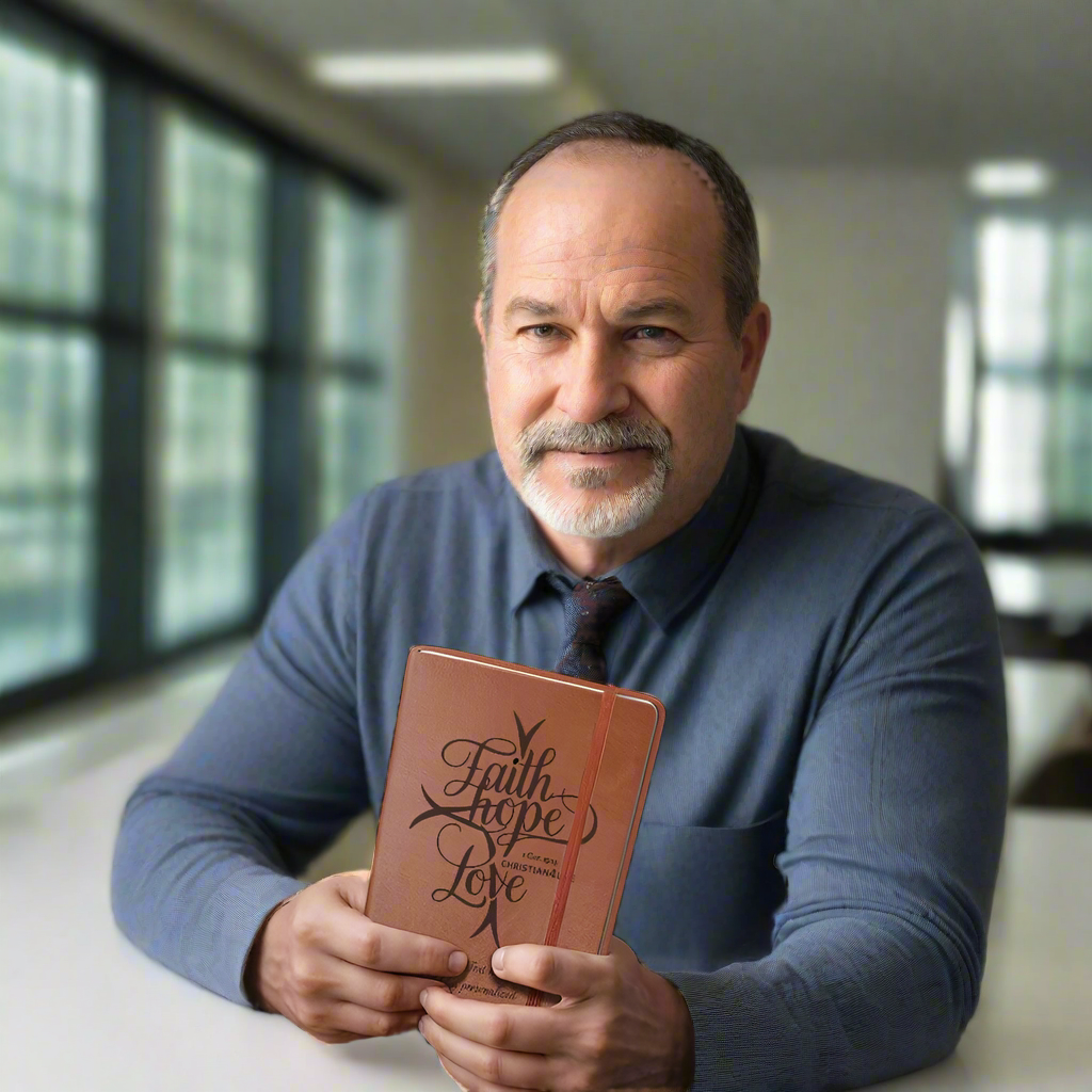 Personalized ’Faith Hope Love’ Christian Journal (add your message) - Journals