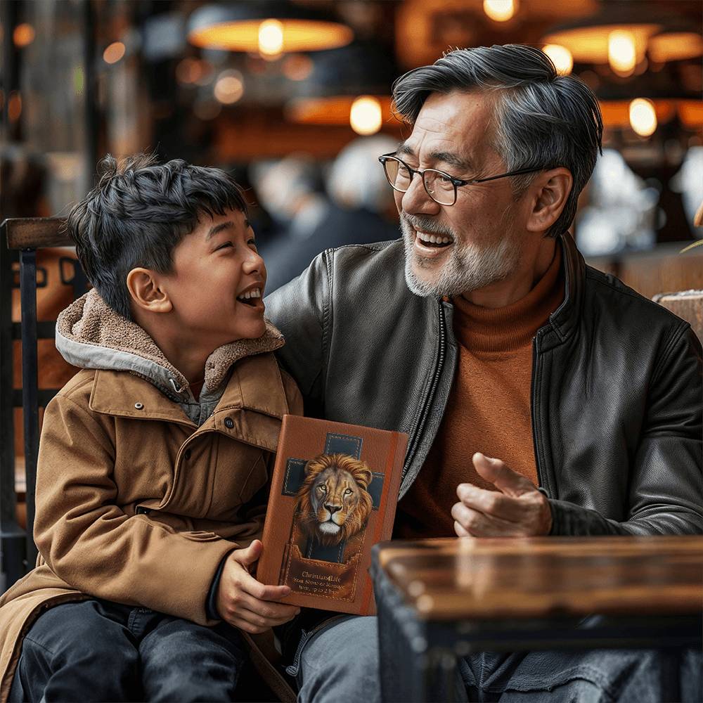 Personalized 3D Christian4Life Lion and Cross Graphic Christian Journal - Journals