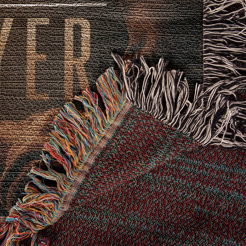 ’Fatherhood Powered by Prayer’ Christian Woven Blanket - Blankets