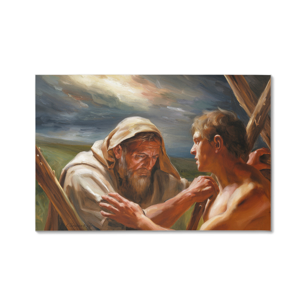 The Promise Fulfilled - Abraham and Isaac - Gallery Wrapped Canvas - Canvas