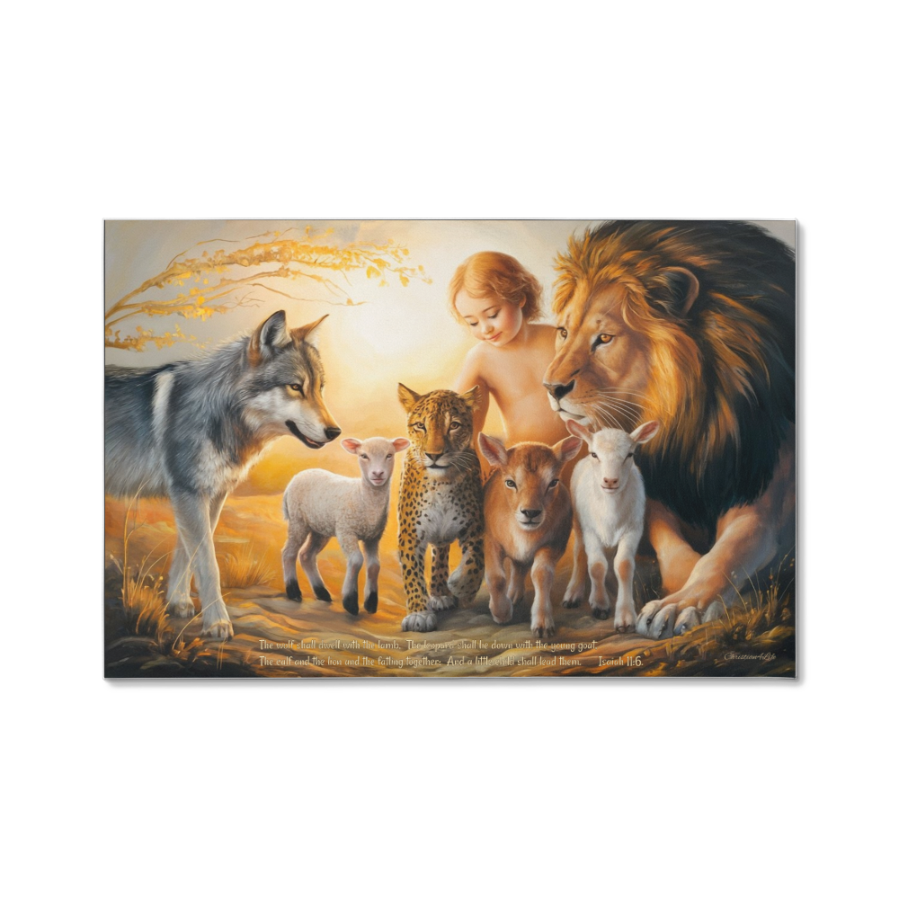 Kingdom To Come Gallery Wrapped Christian Wall Art Canvas with Quote - Canvas