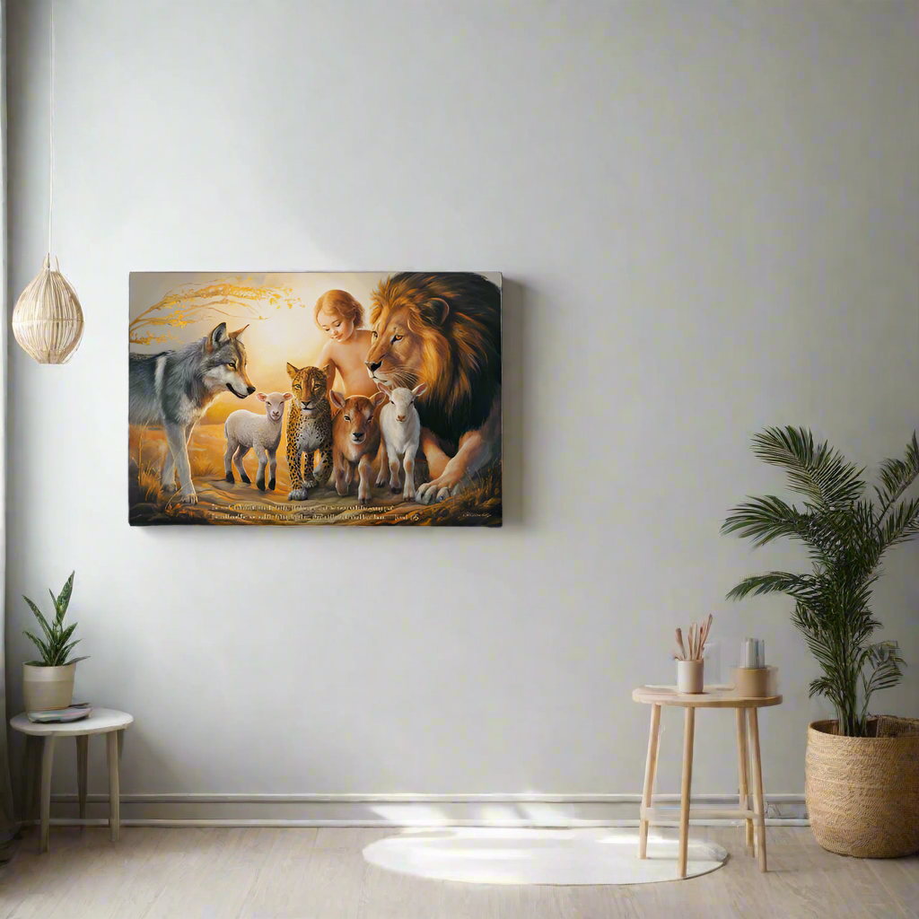 Kingdom To Come Gallery Wrapped Christian Wall Art Canvas with Quote - Canvas