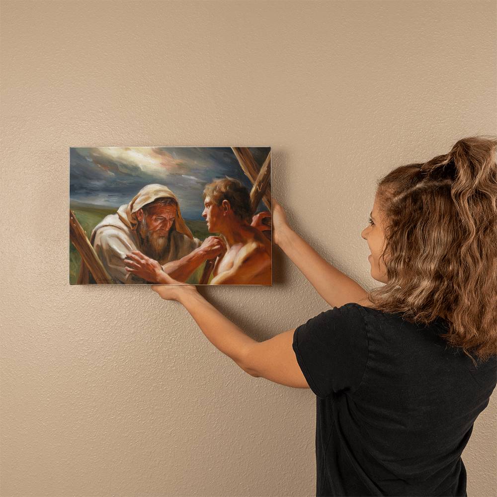 The Promise Fulfilled - Abraham and Isaac - Gallery Wrapped Canvas - Canvas
