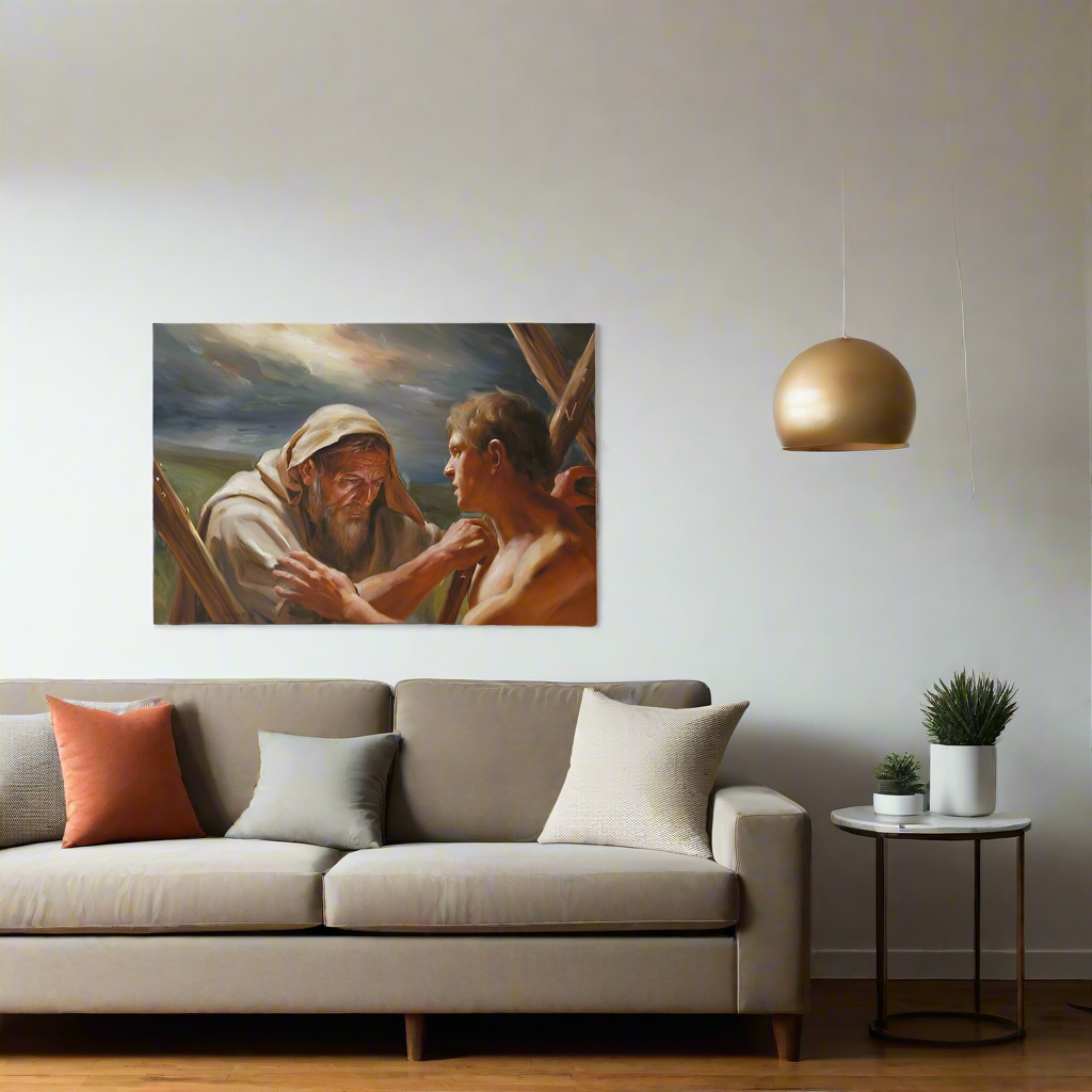 The Promise Fulfilled - Abraham and Isaac - Gallery Wrapped Canvas - Canvas