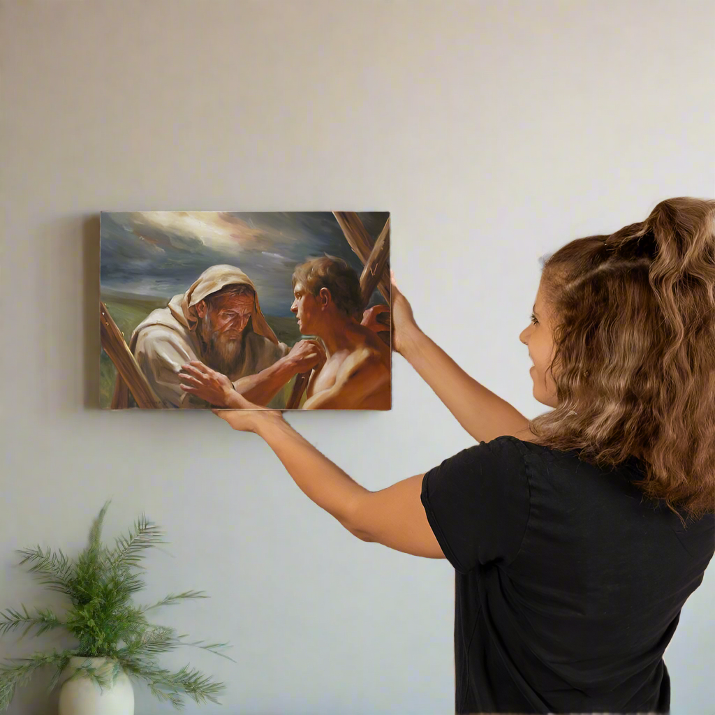 The Promise Fulfilled - Abraham and Isaac - Gallery Wrapped Canvas - Canvas