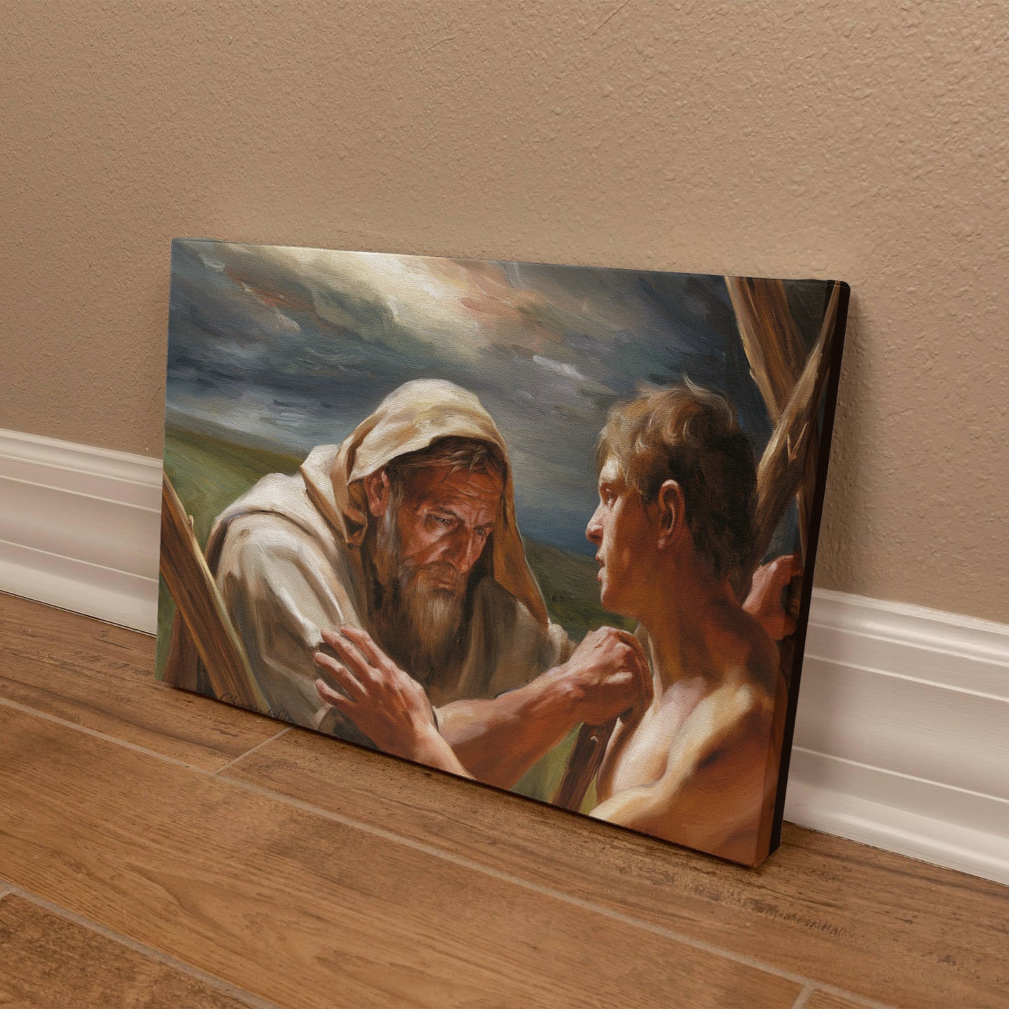 The Promise Fulfilled - Abraham and Isaac - Gallery Wrapped Canvas - Canvas