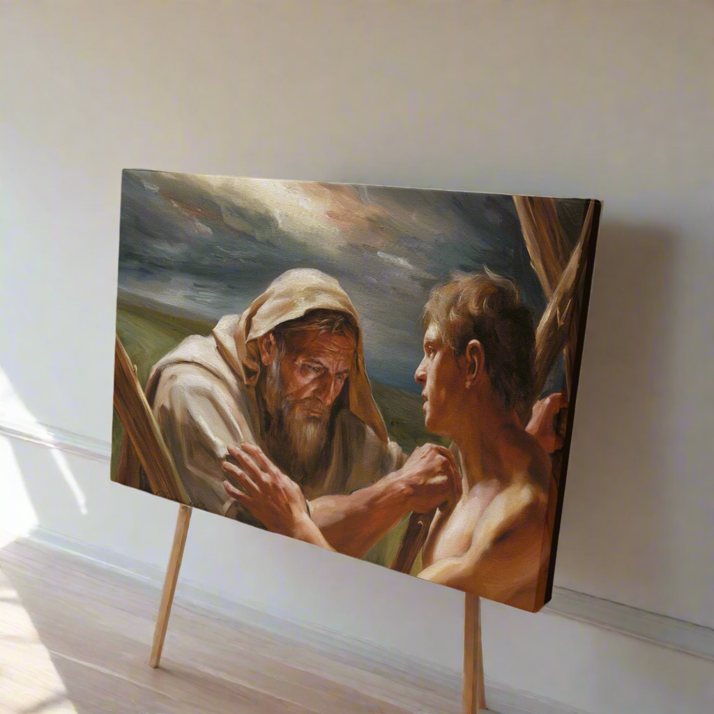 The Promise Fulfilled - Abraham and Isaac - Gallery Wrapped Canvas - Canvas