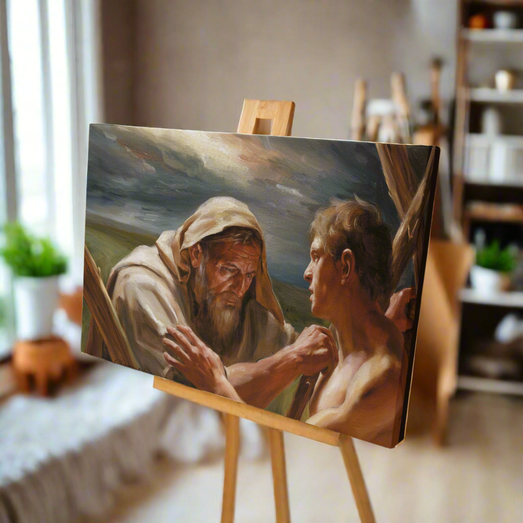 The Promise Fulfilled - Abraham and Isaac - Gallery Wrapped Canvas - Canvas