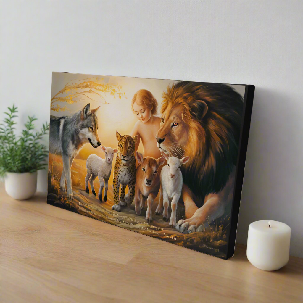 Kingdom To Come Gallery Wrapped Christian Wall Art Canvas with Quote - Canvas