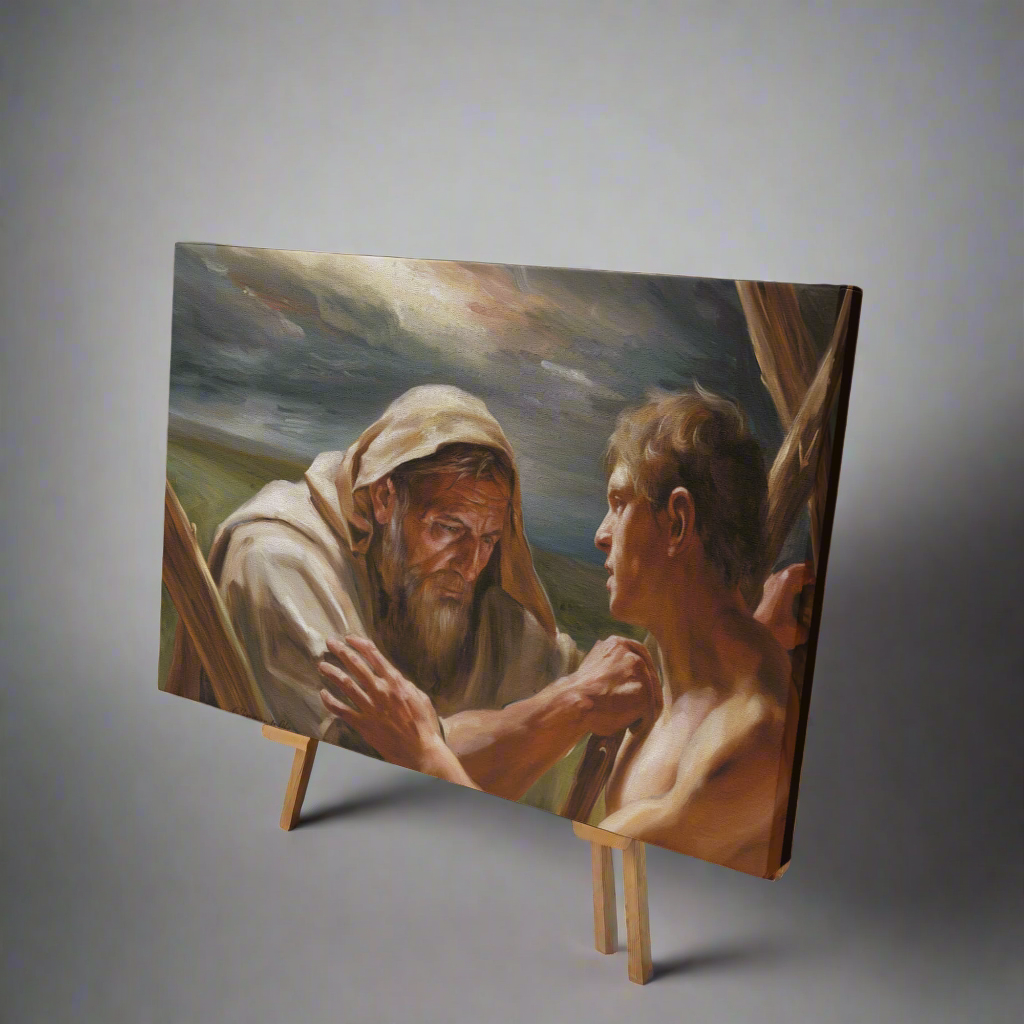 The Promise Fulfilled - Abraham and Isaac - Gallery Wrapped Canvas - Canvas