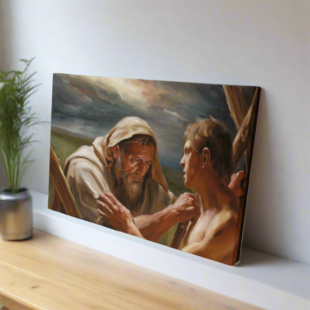 The Promise Fulfilled - Abraham and Isaac - Gallery Wrapped Canvas - Canvas