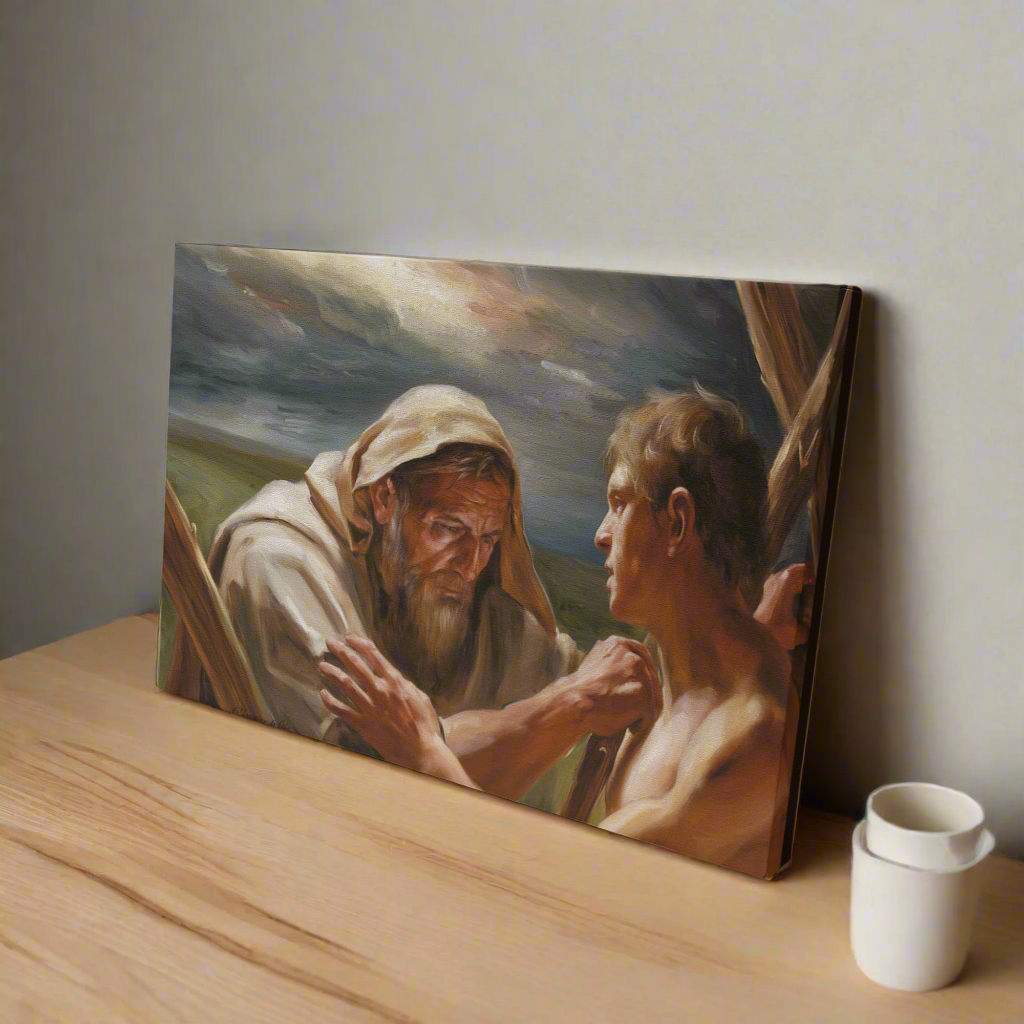 The Promise Fulfilled - Abraham and Isaac - Gallery Wrapped Canvas - Canvas