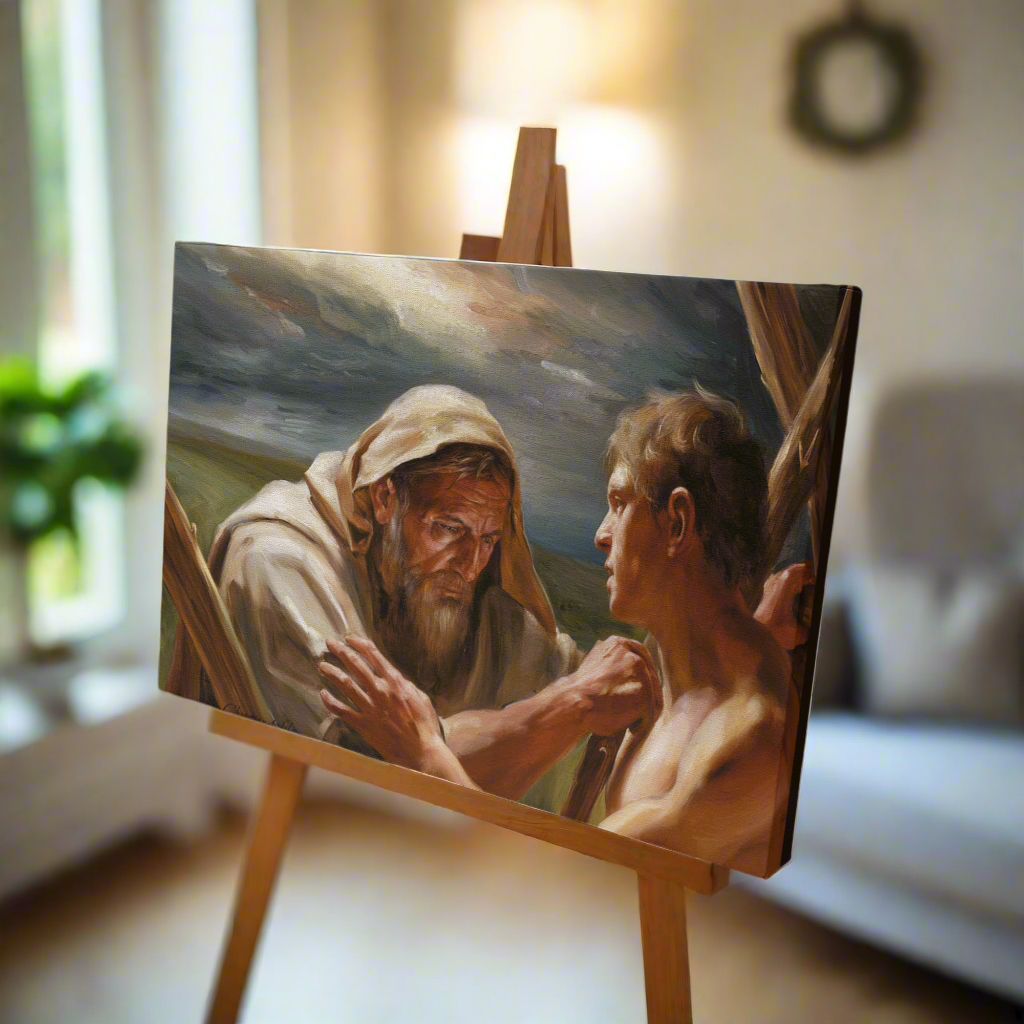 The Promise Fulfilled - Abraham and Isaac - Gallery Wrapped Canvas - Canvas