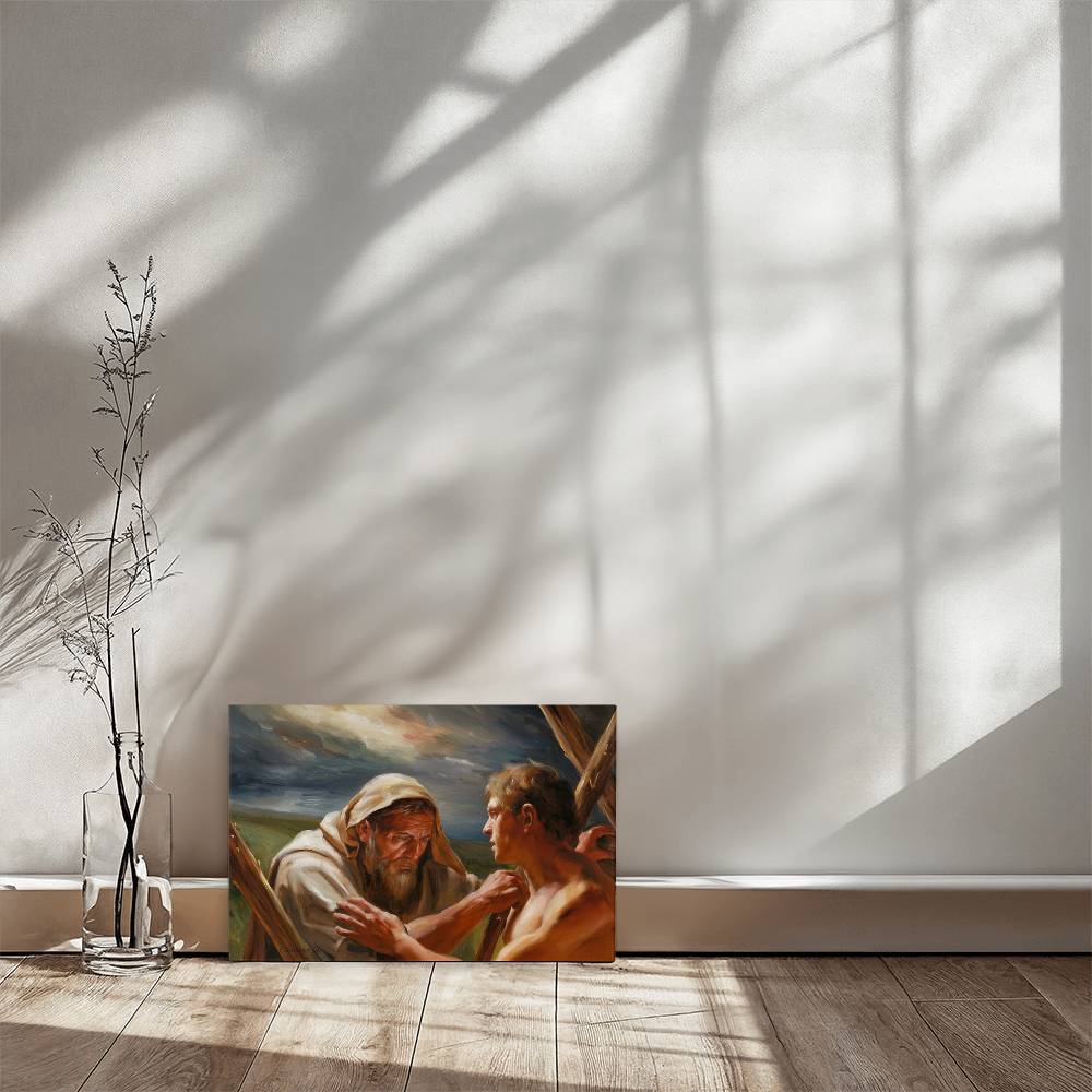 The Promise Fulfilled - Abraham and Isaac - Gallery Wrapped Canvas - Canvas