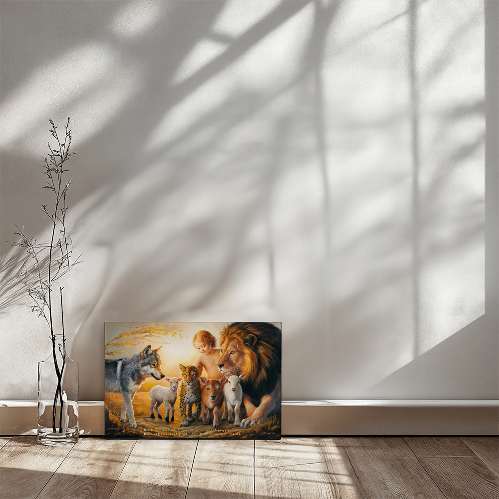 Kingdom To Come Gallery Wrapped Christian Wall Art Canvas with Quote - Canvas