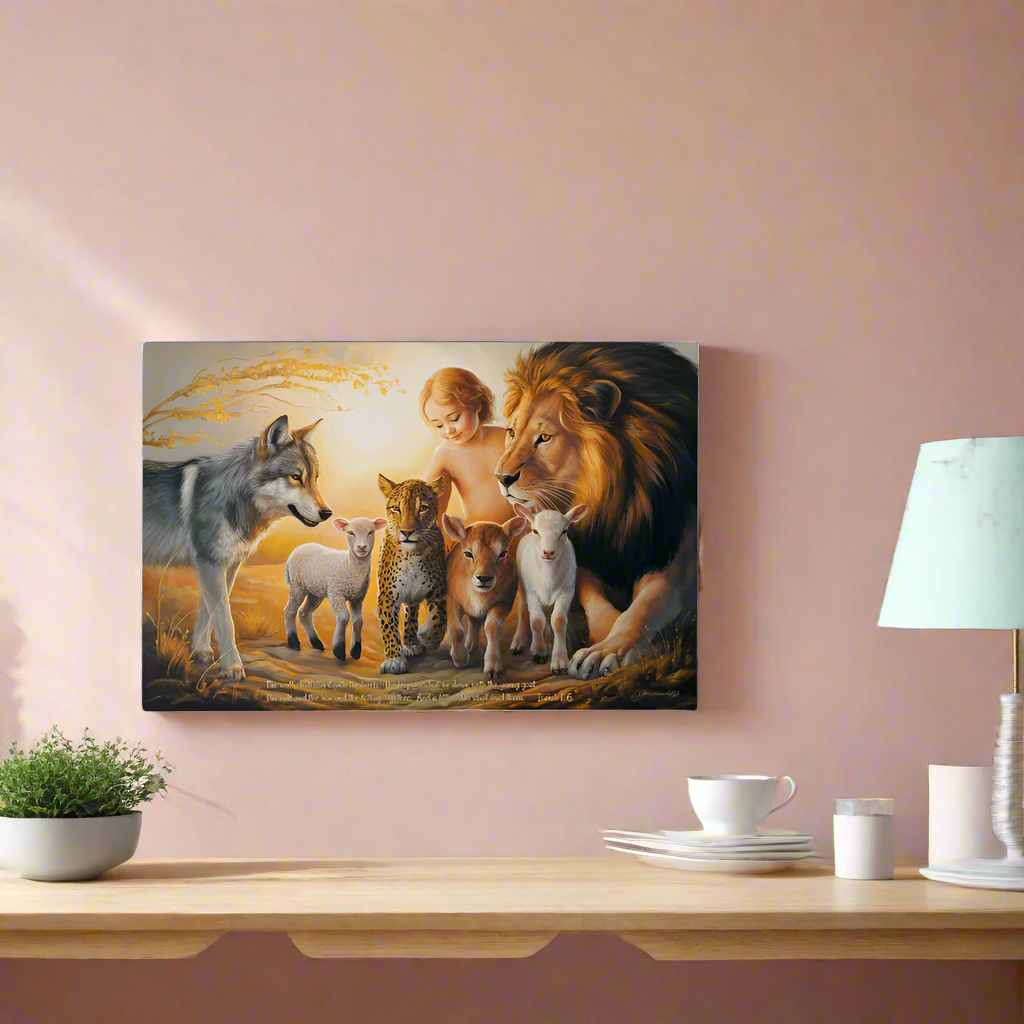 Kingdom To Come Gallery Wrapped Christian Wall Art Canvas with Quote - Canvas