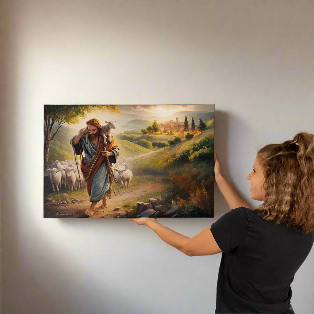 The Good Shepherd Gallery Wrapped Christian Wall Art Canvas - 30’’ x 20’’ - Canvas