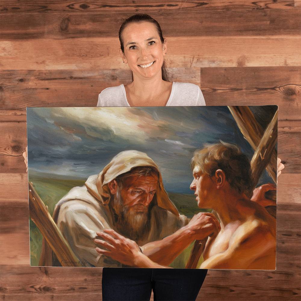 The Promise Fulfilled - Abraham and Isaac - Gallery Wrapped Canvas - Canvas