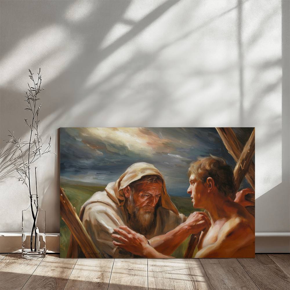 The Promise Fulfilled - Abraham and Isaac - Gallery Wrapped Canvas - Canvas