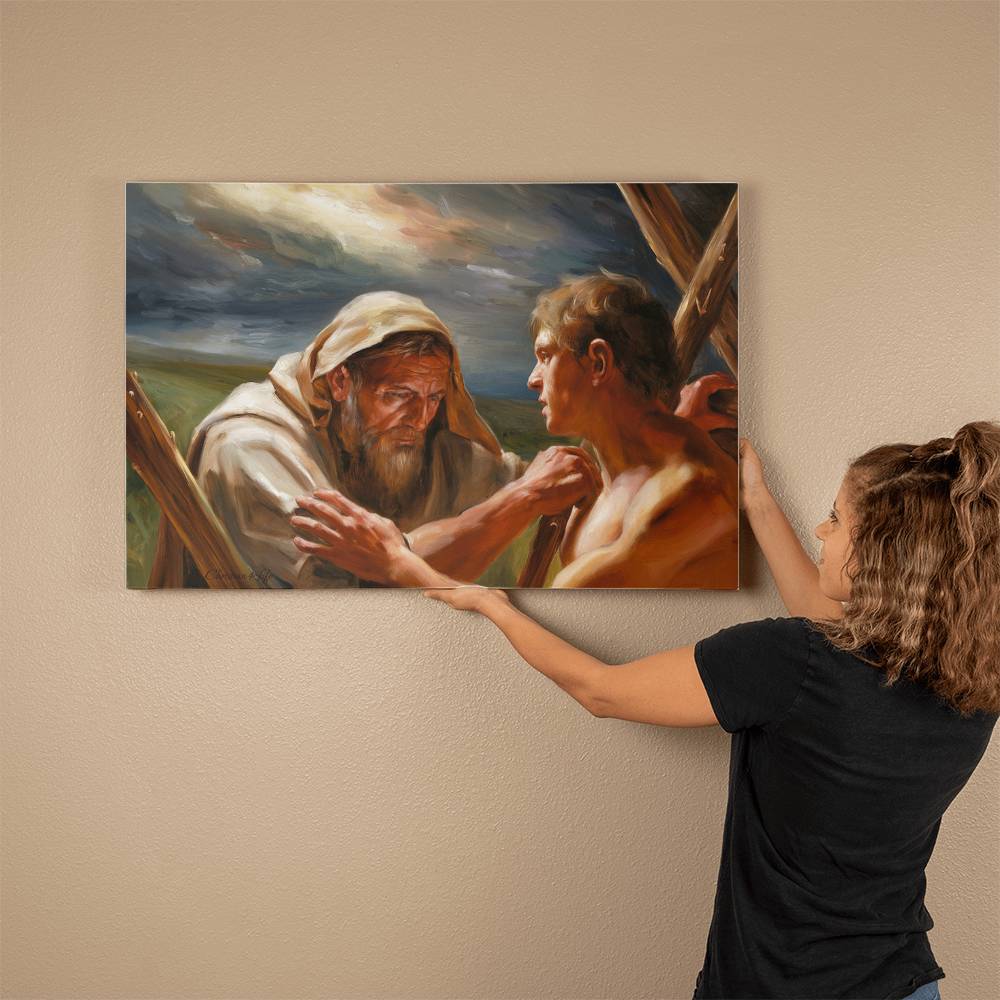 The Promise Fulfilled - Abraham and Isaac - Gallery Wrapped Canvas - Canvas