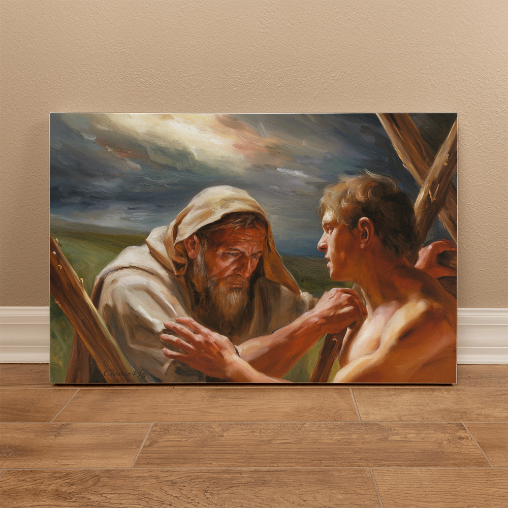 The Promise Fulfilled - Abraham and Isaac - Gallery Wrapped Canvas - Canvas