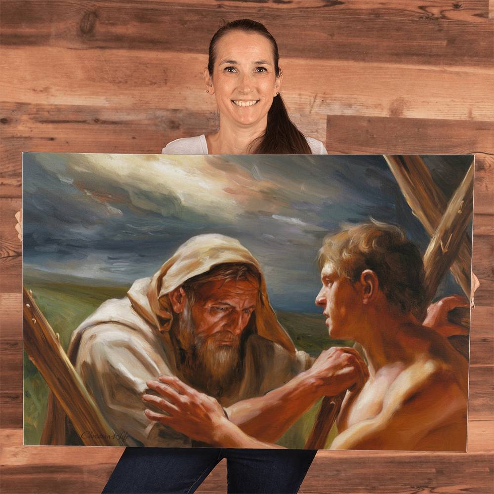 The Promise Fulfilled - Abraham and Isaac - Gallery Wrapped Canvas - Canvas