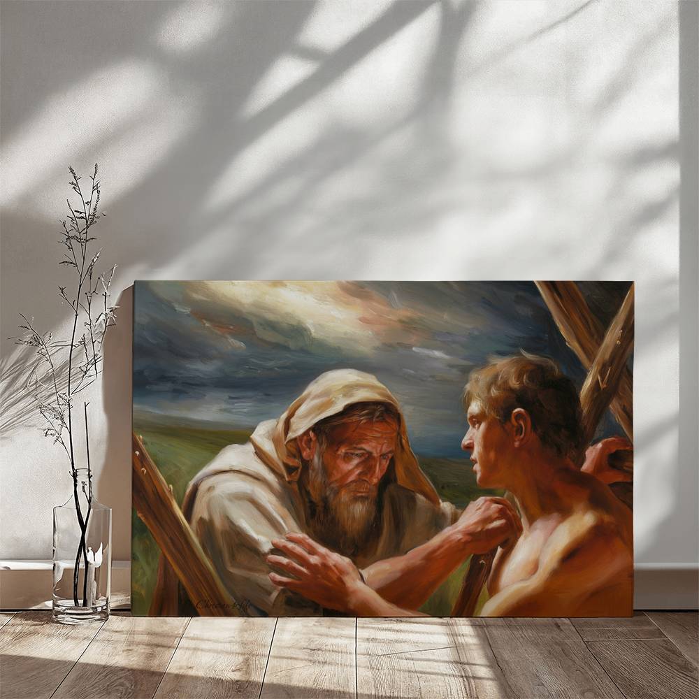 The Promise Fulfilled - Abraham and Isaac - Gallery Wrapped Canvas - Canvas