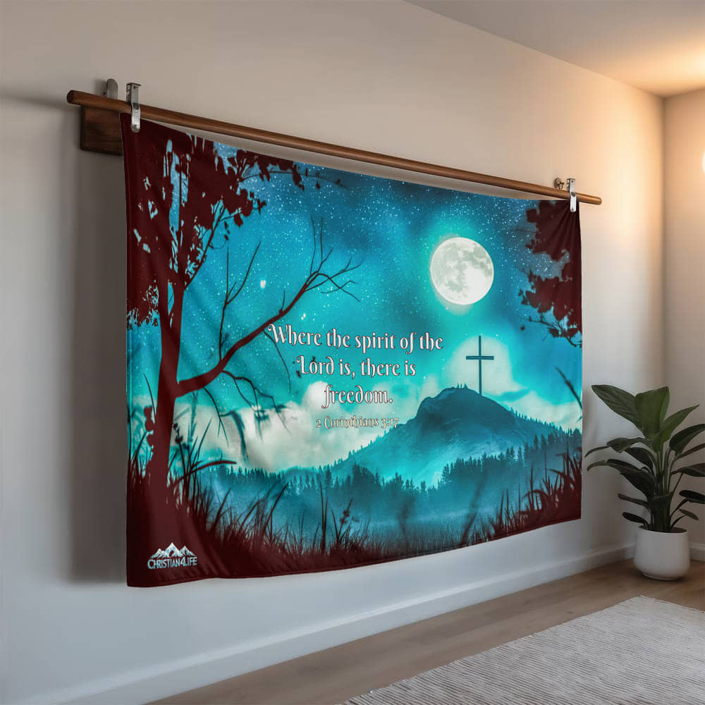 "Where the spirit of the Lord is" Mink Touch Fleece Blanket