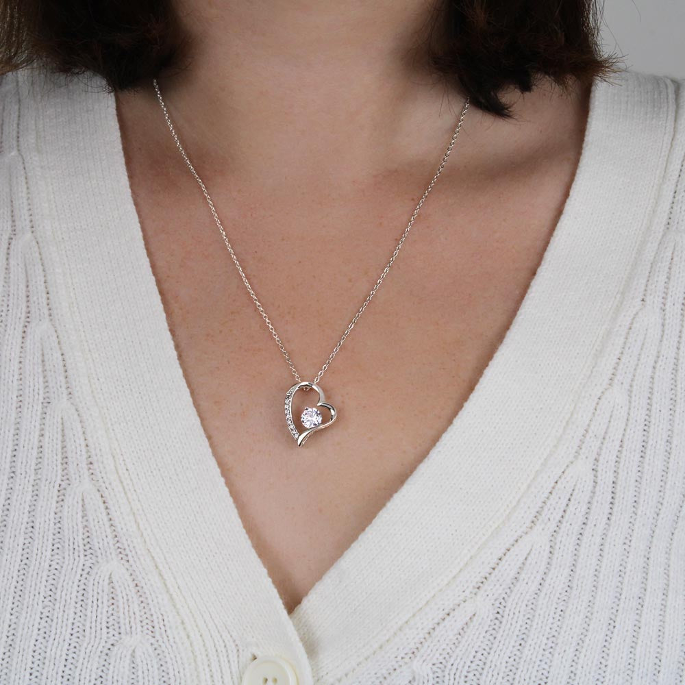 Forever Love Necklace with Christmas insert and optional custom message - Jewelry