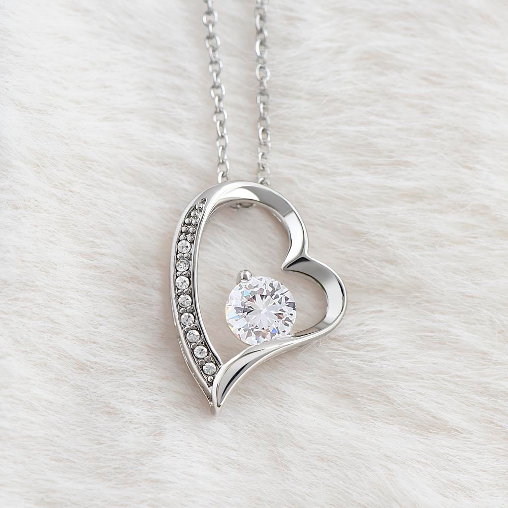 Forever Love Necklace with Christmas insert and optional custom message - Jewelry