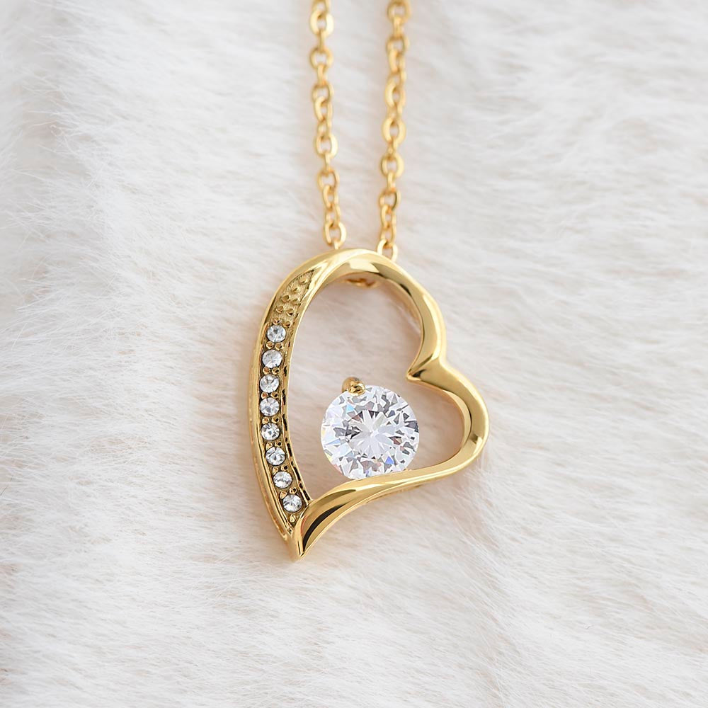 Forever Love Necklace with Christmas insert and optional custom message - Jewelry
