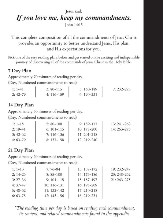 Every Commandment of Jesus Christ In The Holy Bible - Paperback