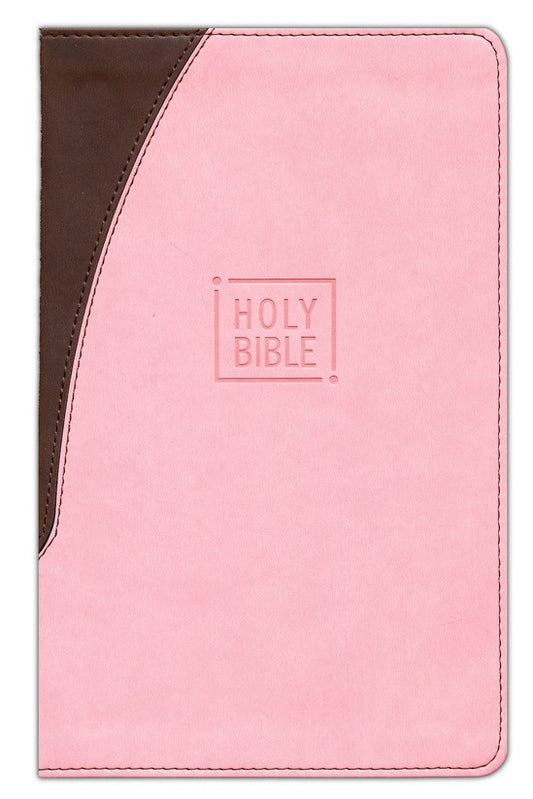 Niv, Premium Gift Bible, Leathersoft, Pink/Brown, Red Letter Edition, Comfort Print - Imitation Leather