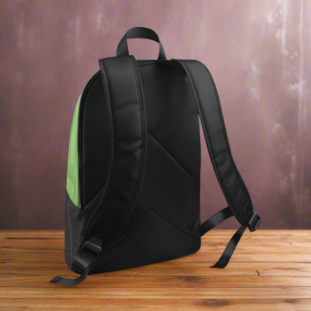 "Jesus Has My Back" Christian Backpack-Black Side Accent (Choose Green or Blue shades)