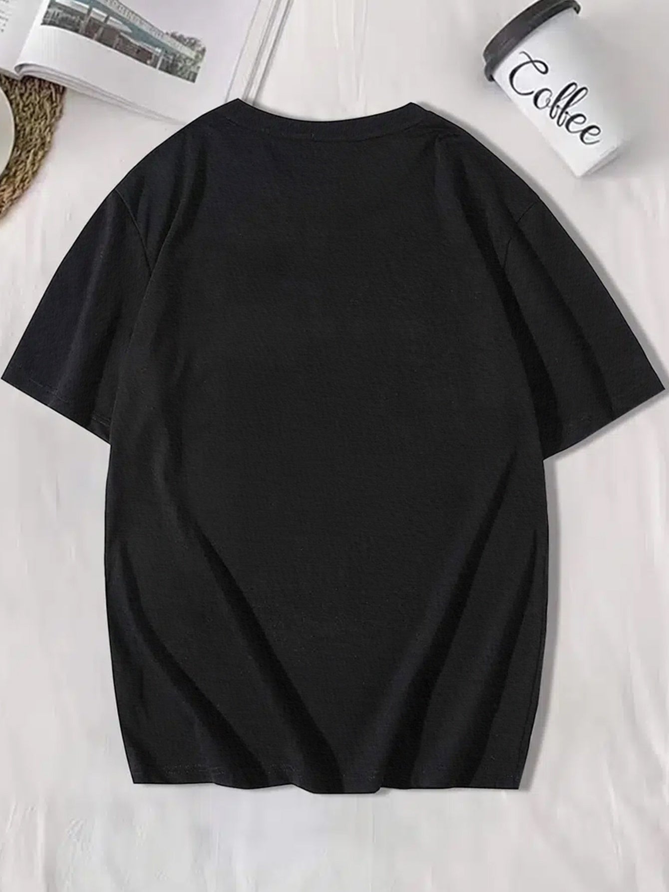 Men’s Casual Round Neck T-shirt - Faith With Inspirational Bible Scripture Print - T-Shirt