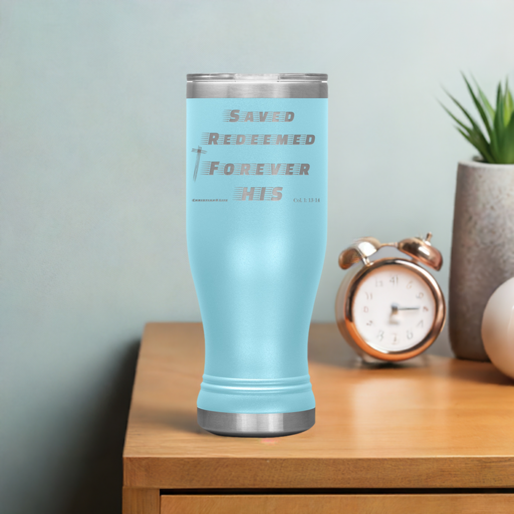 20oz BOHO double insulated tumbler - Saved Redeemed - Tumblers