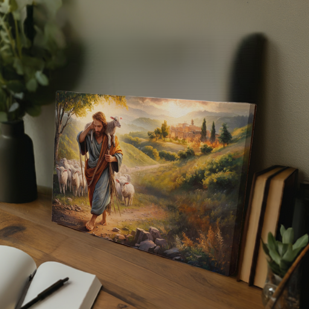 The Good Shepherd Gallery Wrapped Christian Wall Art Canvas - Canvas