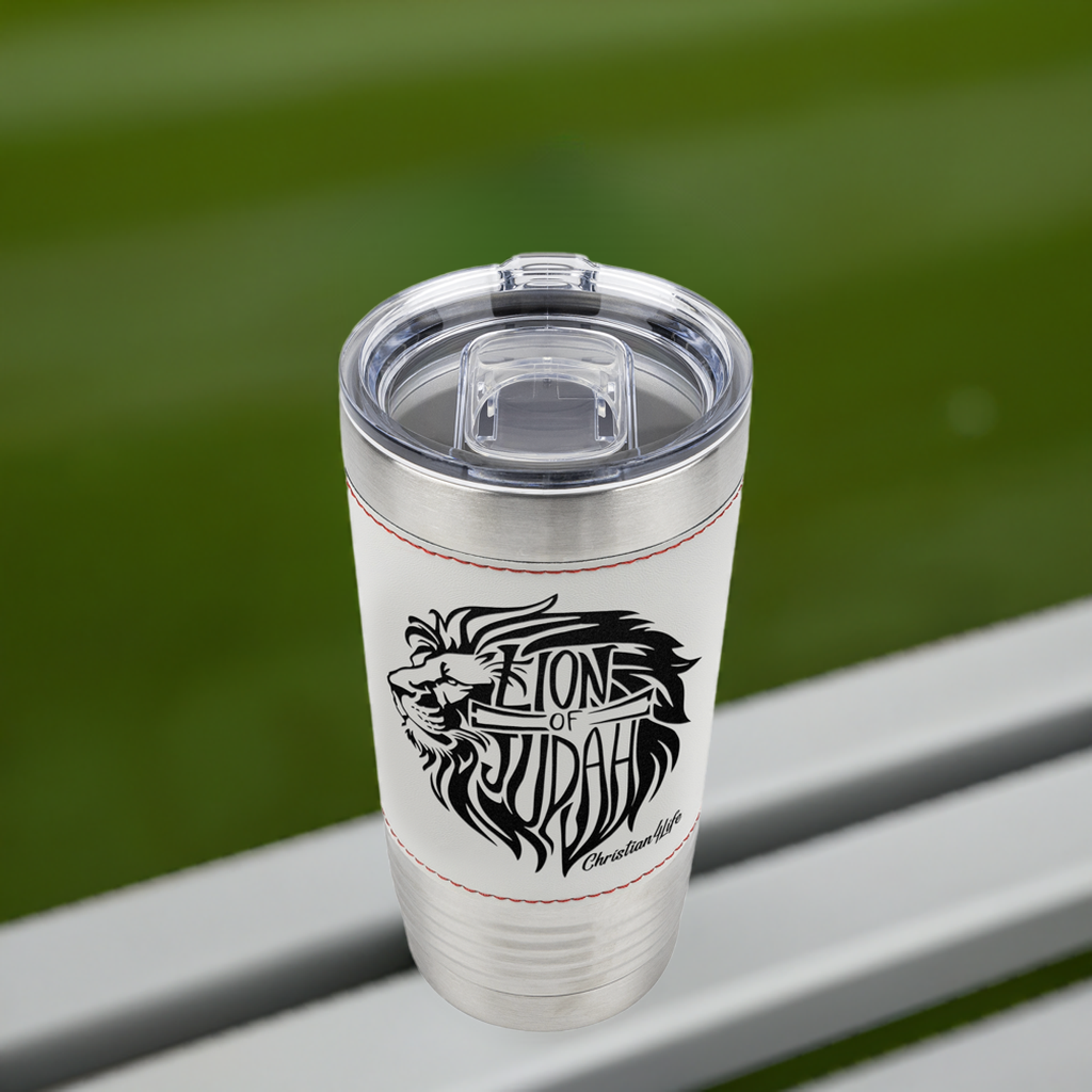 Lion of Judah 20oz Insulated Baseball Tumbler - Christian Tumbler (optional personalized name or Message)