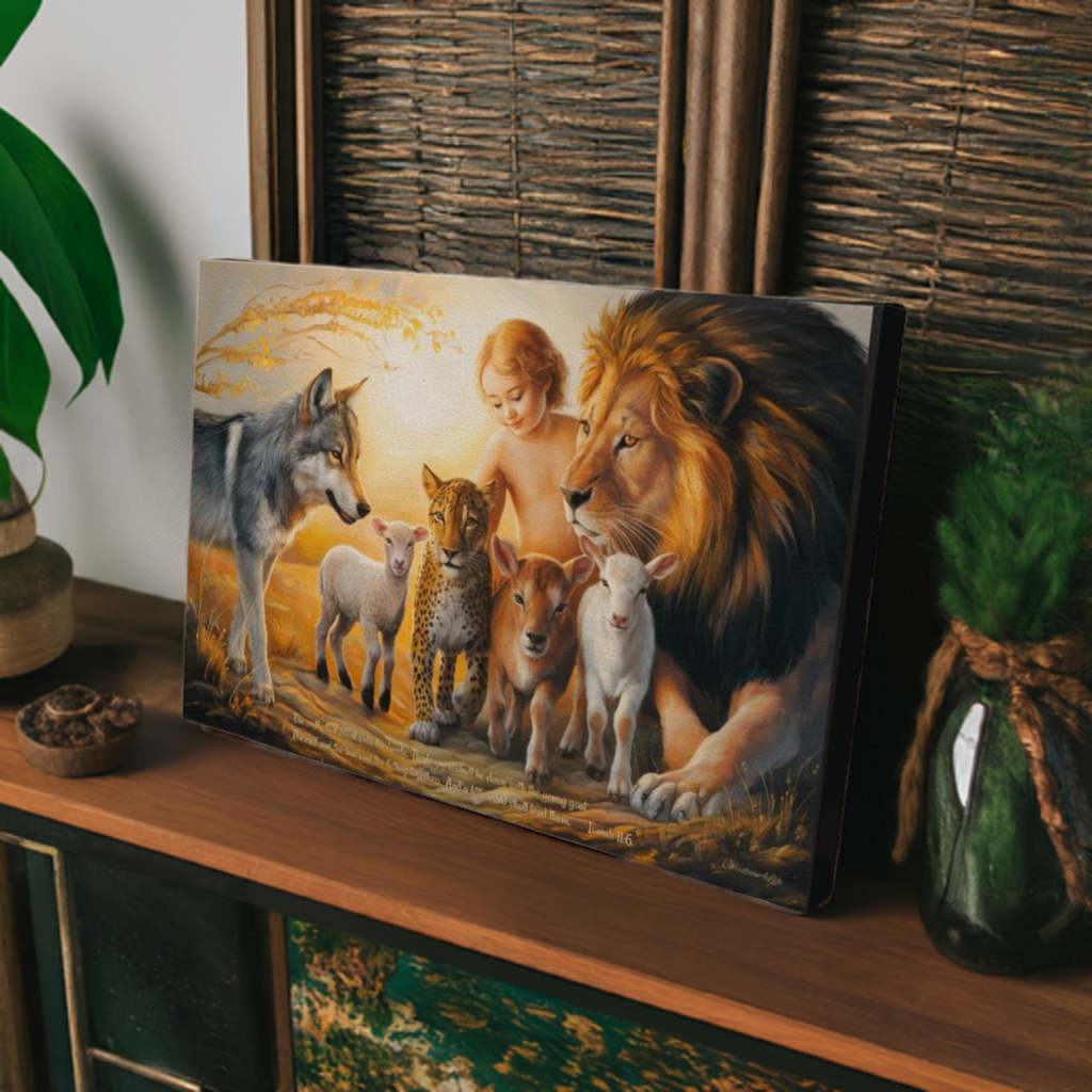 Kingdom To Come Gallery Wrapped Christian Wall Art Canvas with Quote - Canvas
