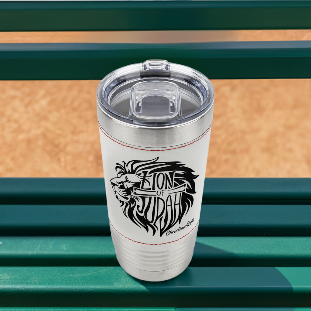 Lion of Judah 20oz Insulated Baseball Tumbler - Christian Tumbler (optional personalized name or Message)