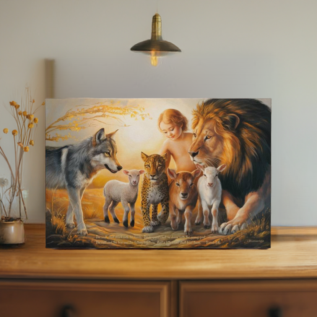 Kingdom To Come Gallery Wrapped Christian Wall Art Canvas with Quote - Canvas