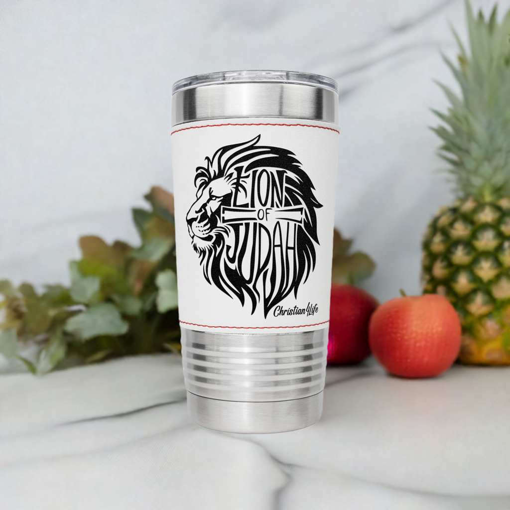 Lion of Judah 20oz Insulated Baseball Tumbler - Christian Tumbler (optional personalized name or Message)