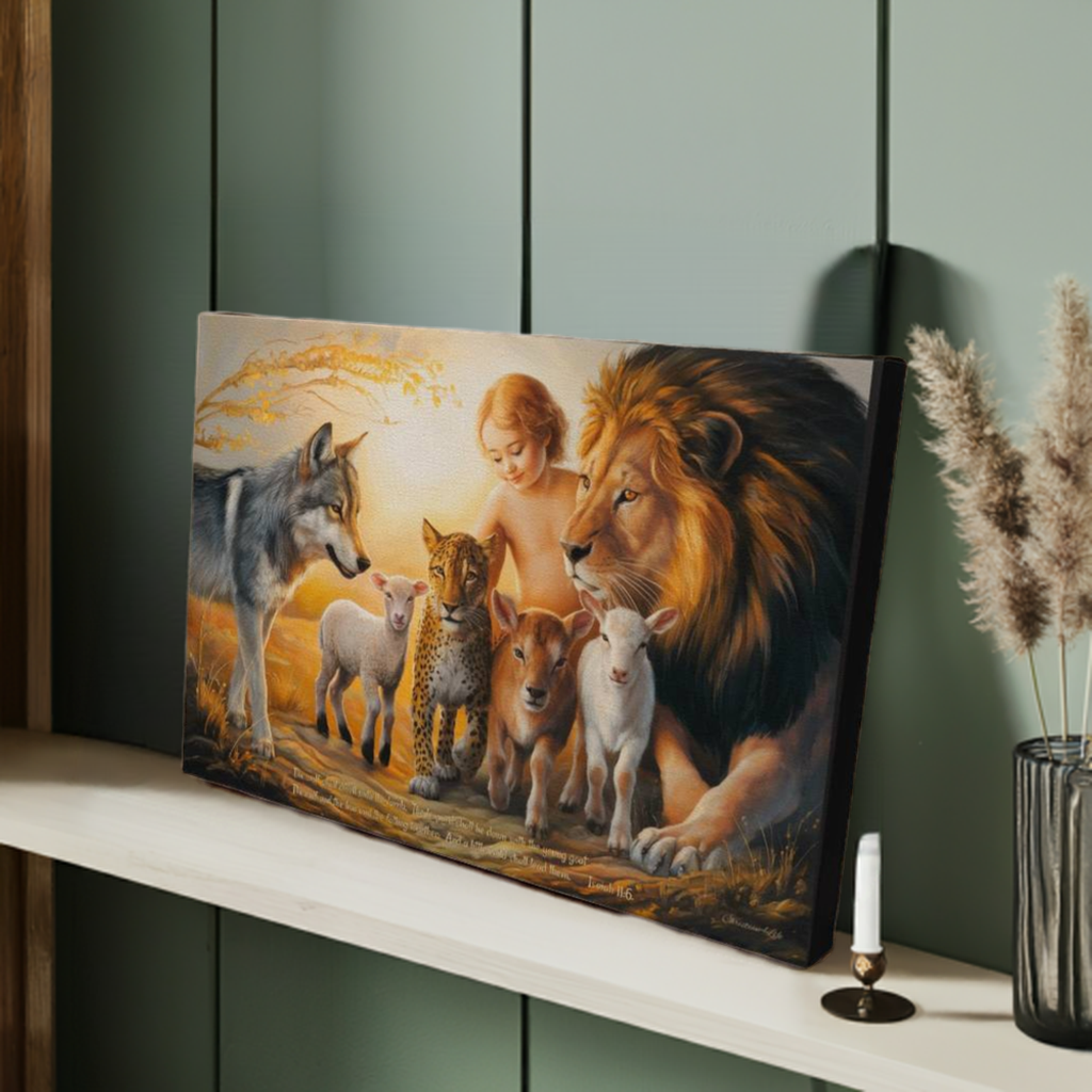 Kingdom To Come Gallery Wrapped Christian Wall Art Canvas with Quote - Canvas