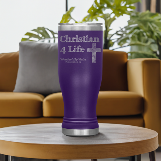 20oz BOHO Insulated Tumbler Christian4Life - Tumblers