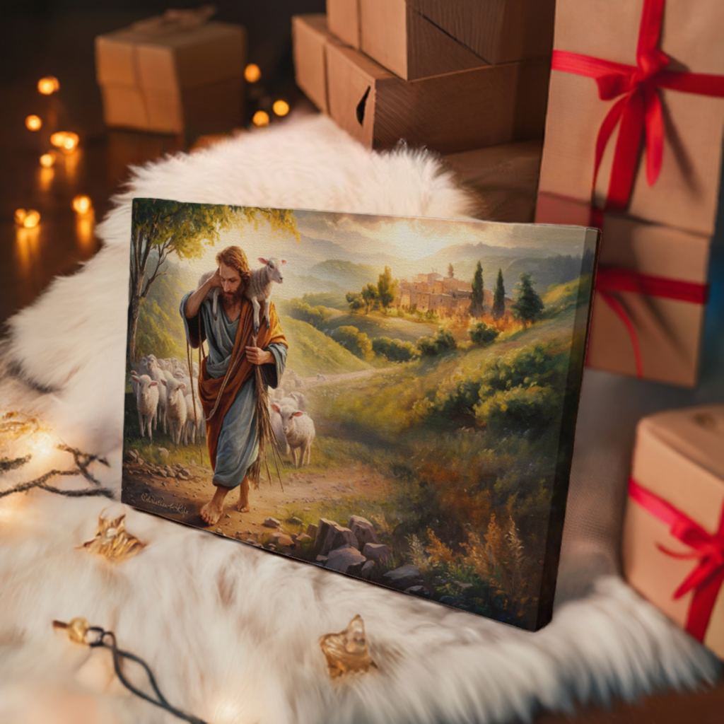 The Good Shepherd Gallery Wrapped Christian Wall Art Canvas - Canvas