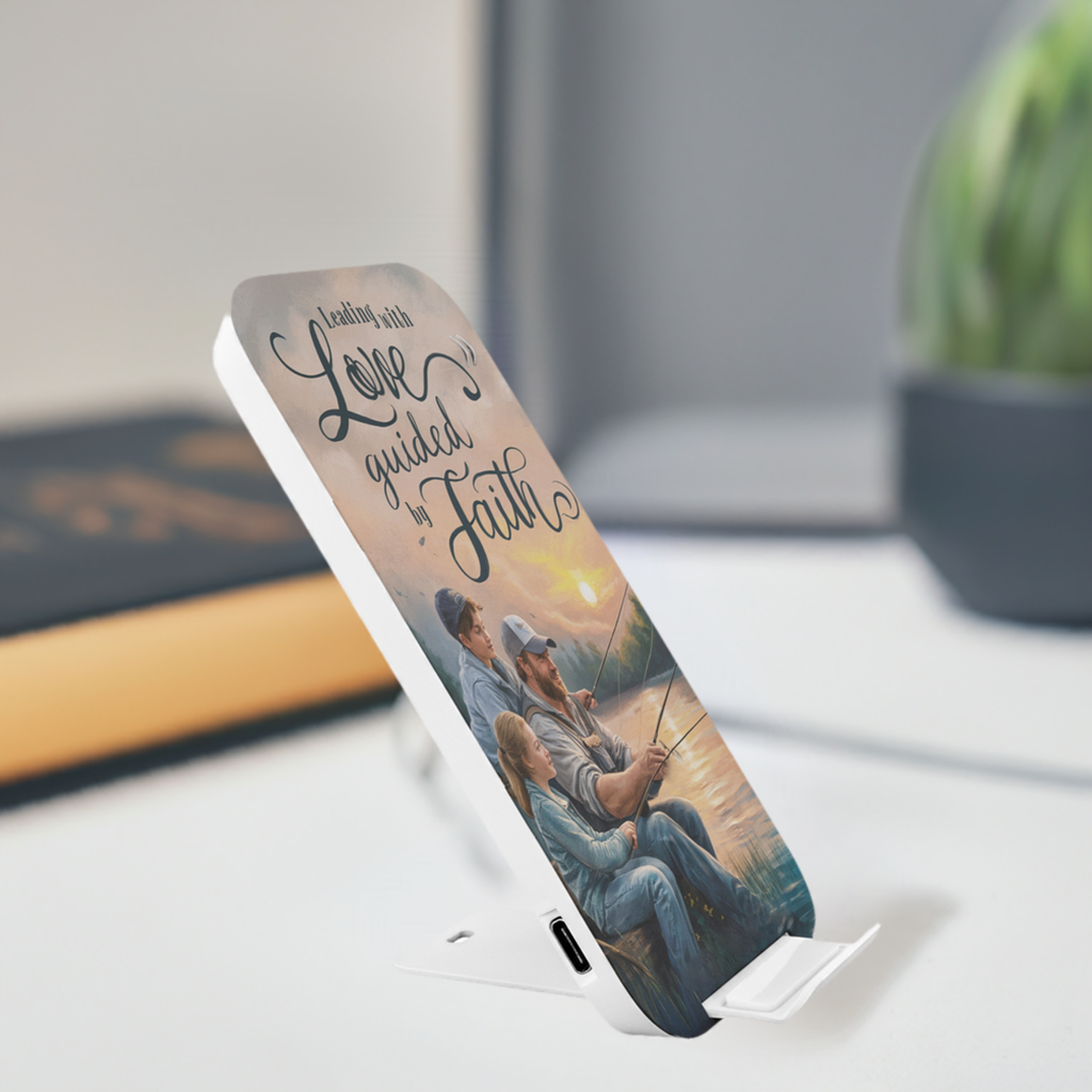 Christian Wireless Charging Stand ’Leading with Love Guided by Faith’ - Accessories