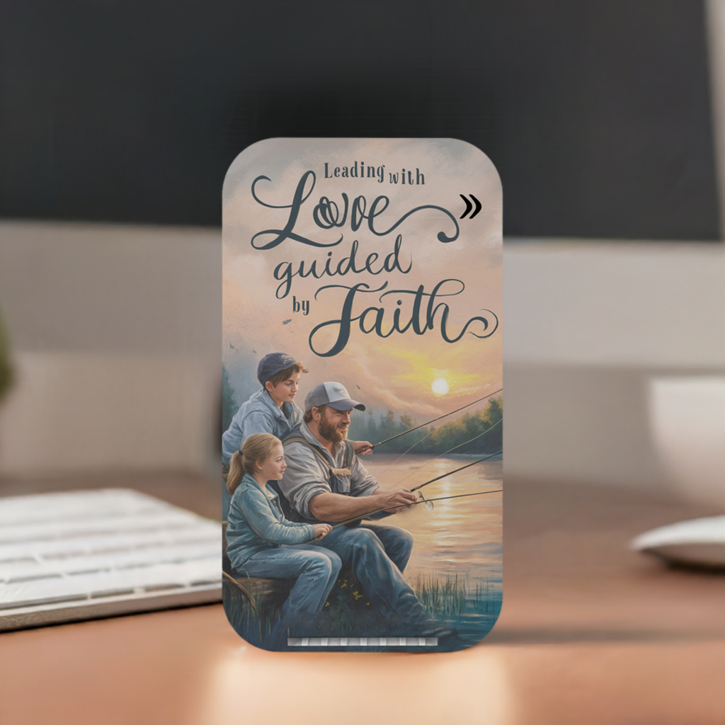 Christian Wireless Charging Stand ’Leading with Love Guided by Faith’ - Accessories