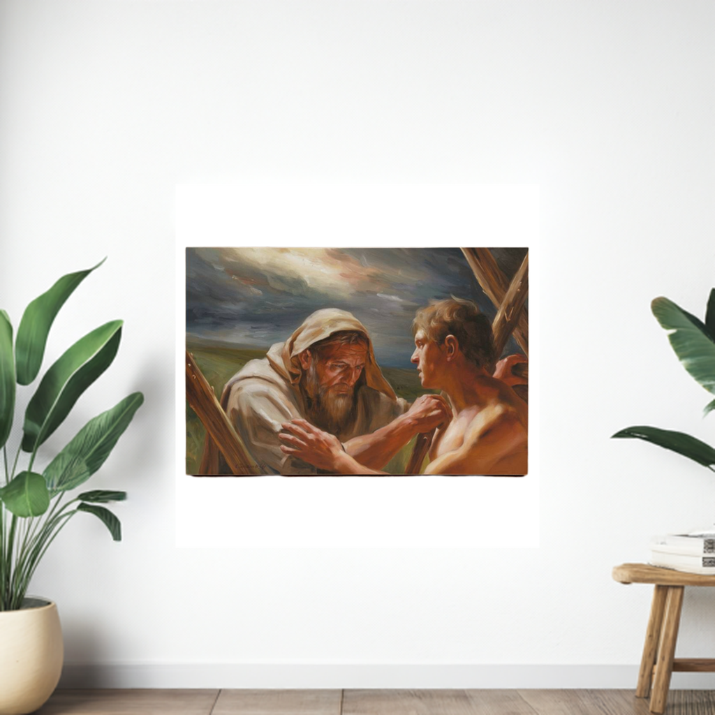 The Promise Fulfilled - Abraham and Isaac - Gallery Wrapped Canvas - Canvas